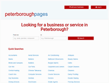 Tablet Screenshot of peterboroughpages.co.uk